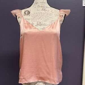 Cami NYC Rose Pink Satin V-Neck Camisole